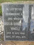 BINGLE Cecilia Gerbrechta 1895-1975
