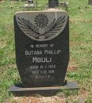 MBULI Butana Philip 1924-1991