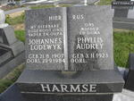 HARMSE Johannes Lodewyk 1907-1984 & Phyllis Audrey 1923-