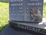 HANSEN Frederik Christian 1923-1994 & June Margery 1927-1994