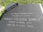 BRAND Andries Frederik Samuel 1922-1993