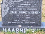HAASBROEK Leonard Johannes 1917-1984