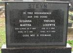 STEYN Theunis Lodewyk 1886-1980 & Susanna Martha LINDE 1885-1982