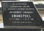 SWANEPOEL JOHANNES 1942-1981