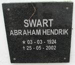 SWART Abraham Hendrik 1924-2002