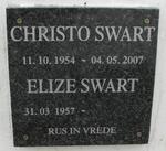 SWART Christo 1954-2007 & Elize 1957-