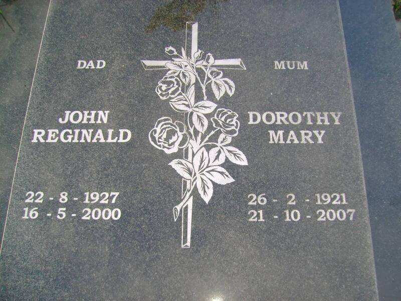 WERTHEIM John Reginald 1927-2000 & Dorothy Mary 1921-2007