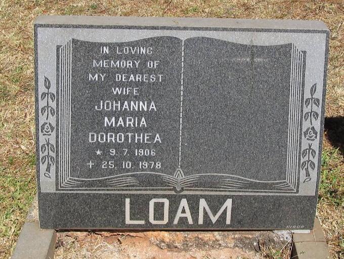 LOAM Johanna Maria Dorothea 1906-1978