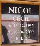 NICOL Cecil 1935-2009