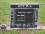 BOTHMA Johanna 1939-2002