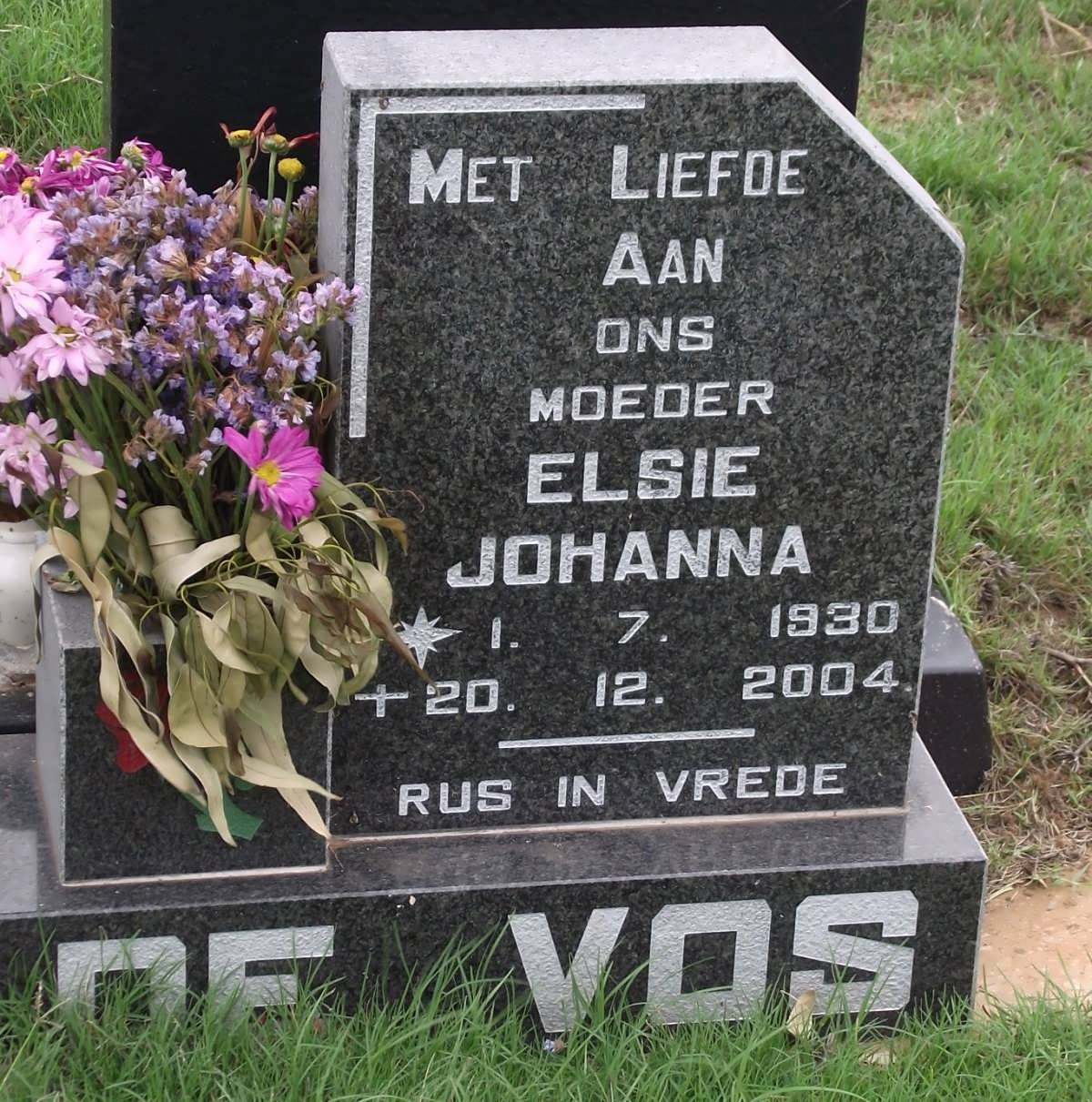 VOS Elsie Johanna, de 1930-2004