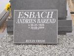 ESBACH Andries Barend 1925-2004