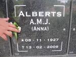 ALBERTS A.M.J. 1927-2009