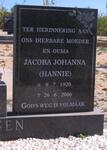 GOOSEN Jacoba Johanna 1920-2006