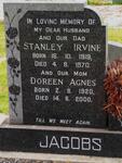 JACOBS Stanley Irvine 1919-1970 & Doreen Agnes 1920-2000