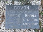 GOVONI Arriod 1908-1987 & Rhona 1917-2004