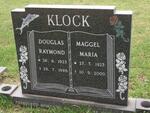 KLOCK Douglas Raymond 1923-1996 & Maggel Maria 1925-2000