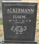 ACKERMANN Eugene 1971-1991