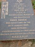 COHEN Annie -1949