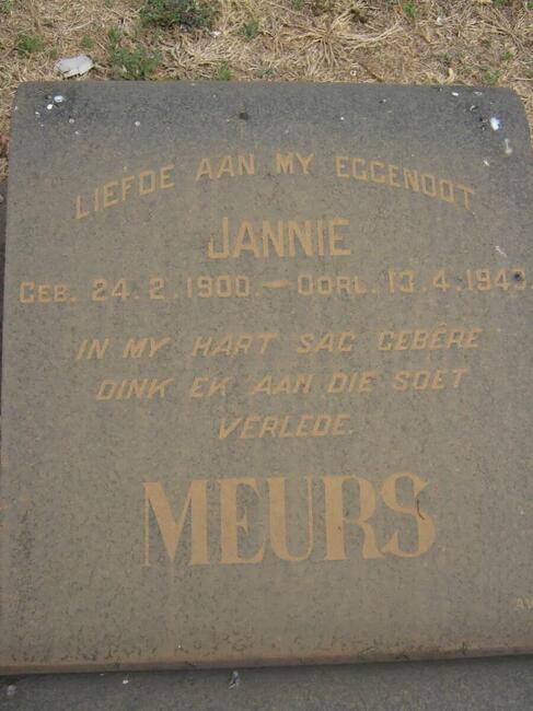 MEURS Jannie 1900-1949