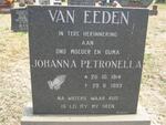 EEDEN Johanna Petronella, van 1914-1993
