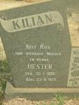 KILIAN Hester 1886-1973
