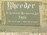 RHEEDER Fred 1898-1968
