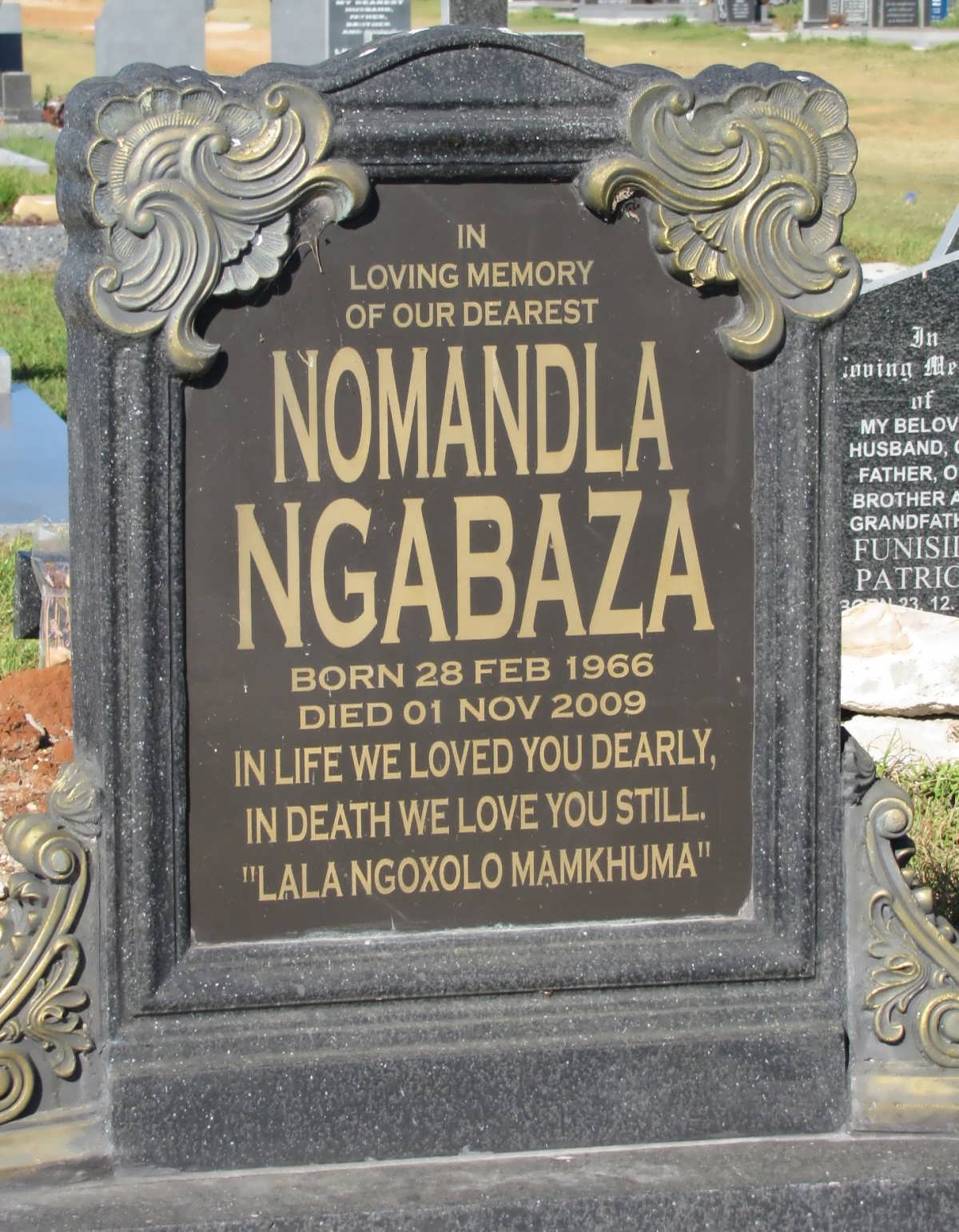 NGABAZA Nomandla 1966-2009