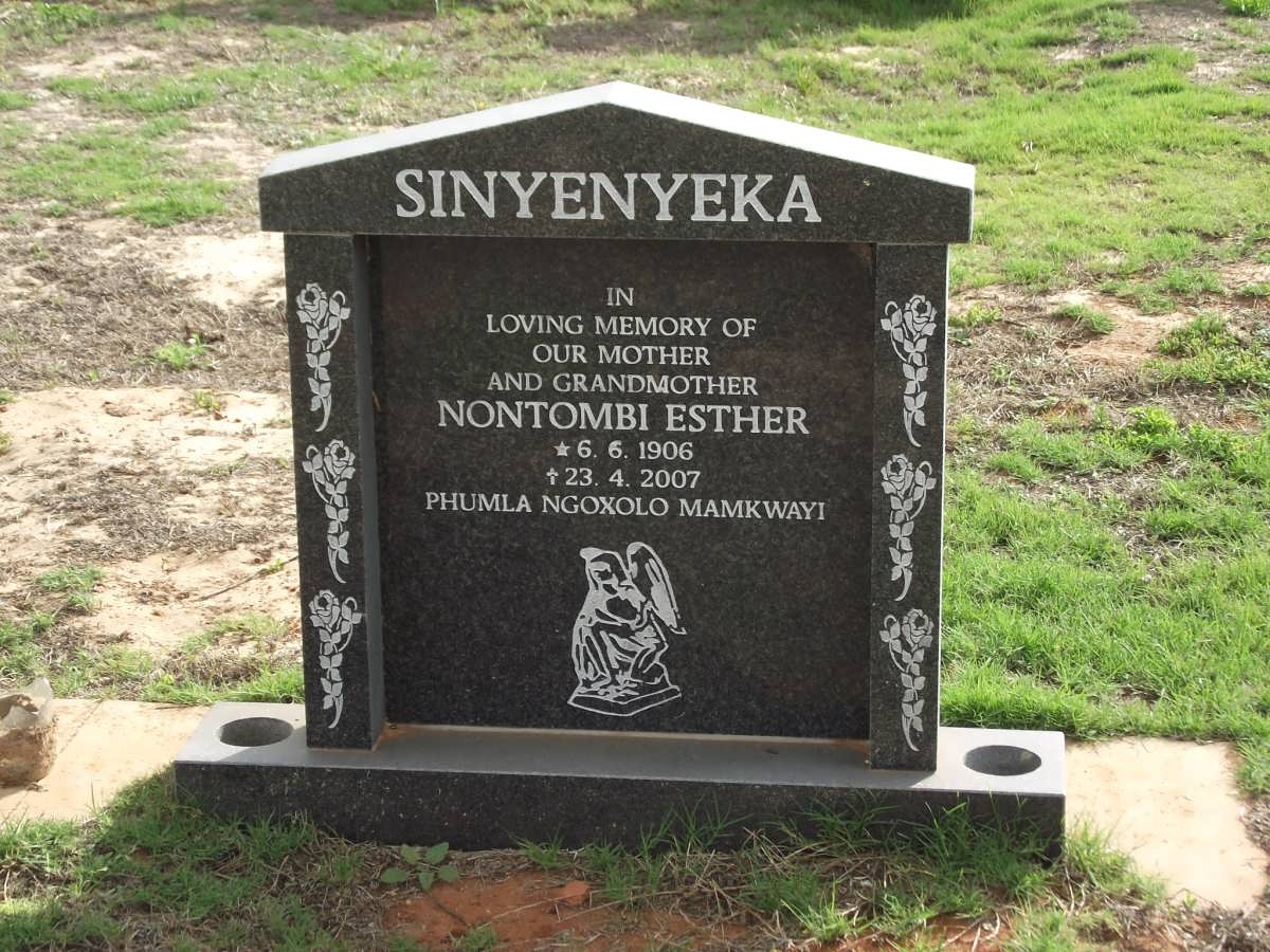 SINYENYEKA Nontombi Esther 1906-2007