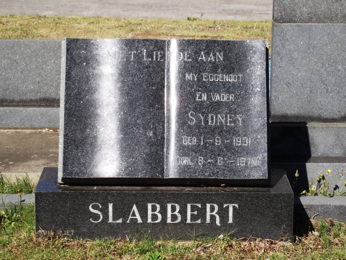 SLABBERT Sydney 1931-1979