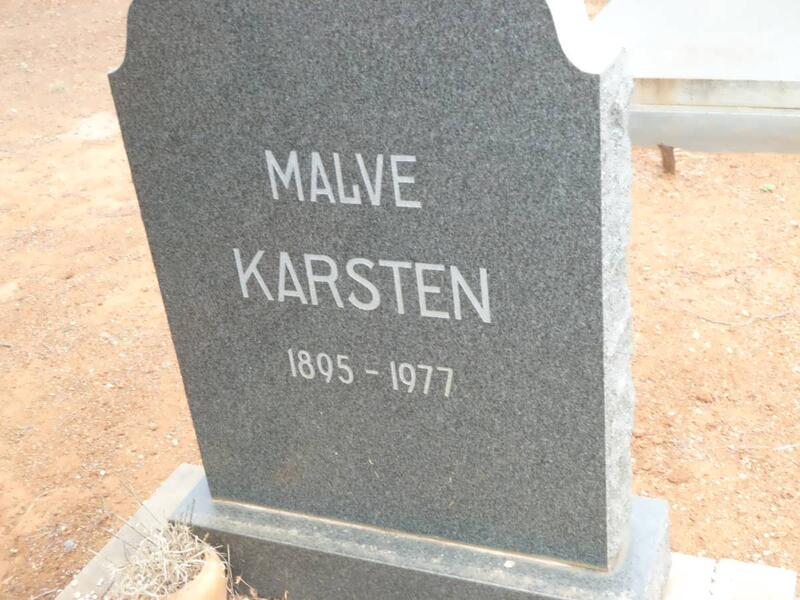 KARSTEN Malve 1895-1977