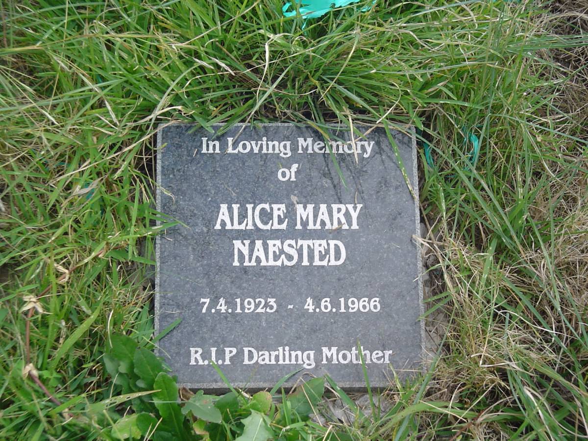 NAESTED Alice Mary 1923-1966