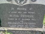 PIETERSEN Willem G. du P. -1967 & Hester -1963