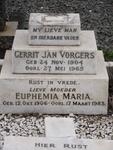 VORGERS Gerrit Jan 1904-1965 & Euphemia Maria 1906-1983