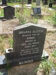 MUNRO Johanna Alletta 1899-1973