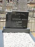 LANE Catherine Maria 1887-1978