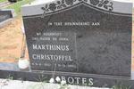 BOTES Marthinus Christoffel 1920-1980