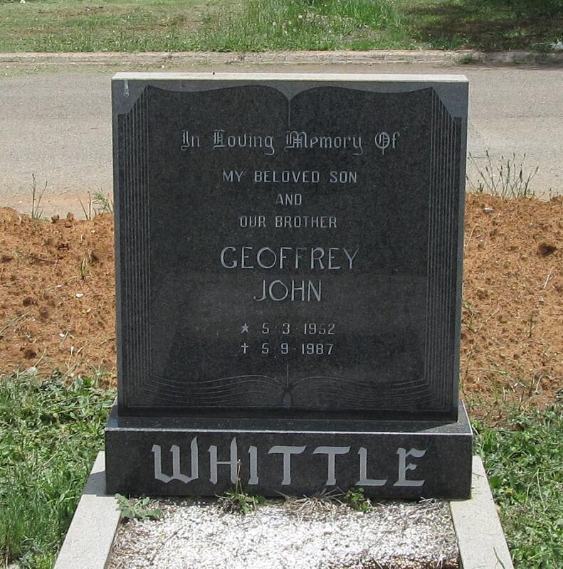 WHITTLE Geoffrey John 1952-1987