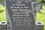 WESTHUIZEN Gert Pieter, van der 1918-1974 & Etricia Gladys 1920-1979