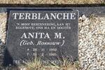 TERBLANCHE Anita M. nee ROSSOUW 1962-1995