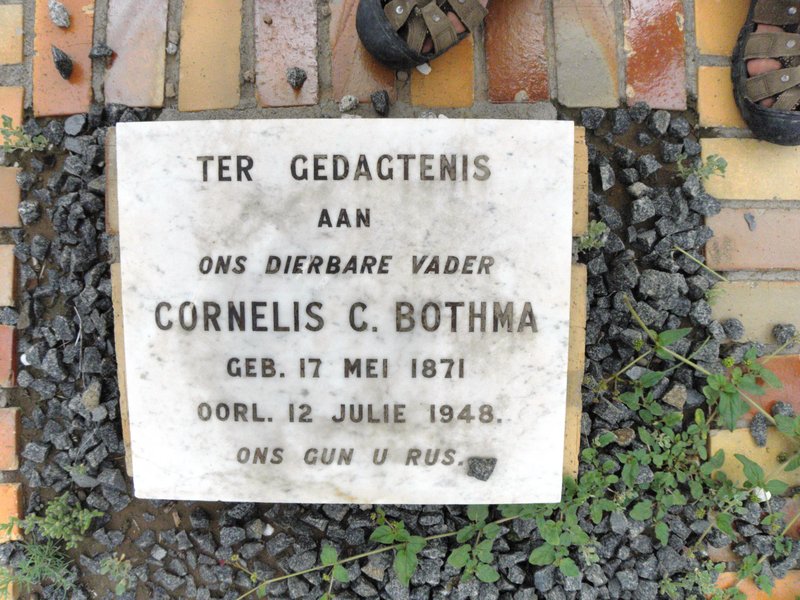 BOTHMA Cornelis C. 1871-1948