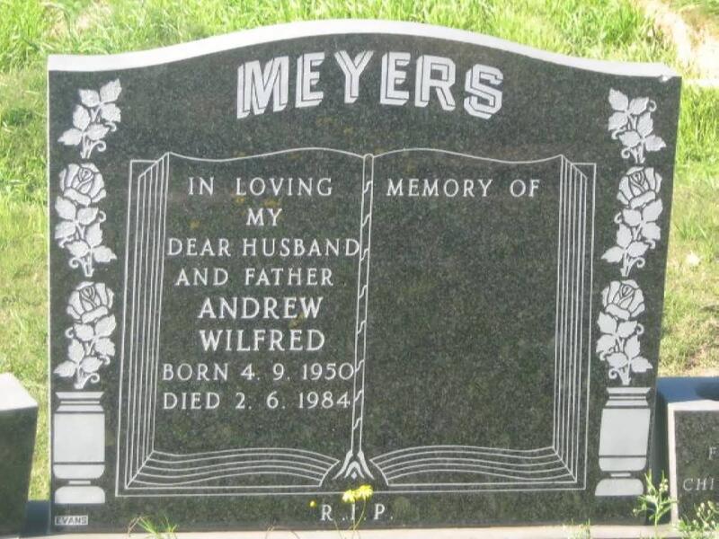 MEYERS Andrew Wilfred 1950-1984
