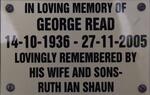 READ George 1936-2005