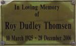 THOMSEN Roy Dudley 1925-2006