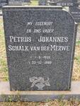 MERWE Petrus Johannes Schalk, van der 1932-1988