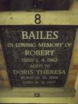 BAILES Robert -1962 & Doris Theresa 1896-1977