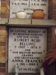 BELLING Robert  1907-1974 & Anna Frances 1911-1989