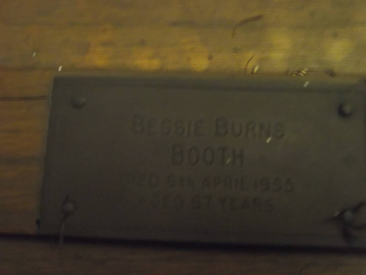 BOOTH Bessie Burns -1955