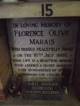 MARAIS A.B.G. 1907-2003 & Florence Olive -1966