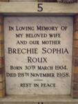 ROUX Brechie Sophia 1904-1958